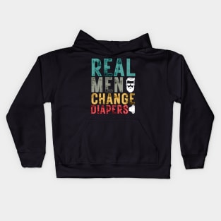 Real Men Change Diapers Manly Father Clever Kids Hoodie
